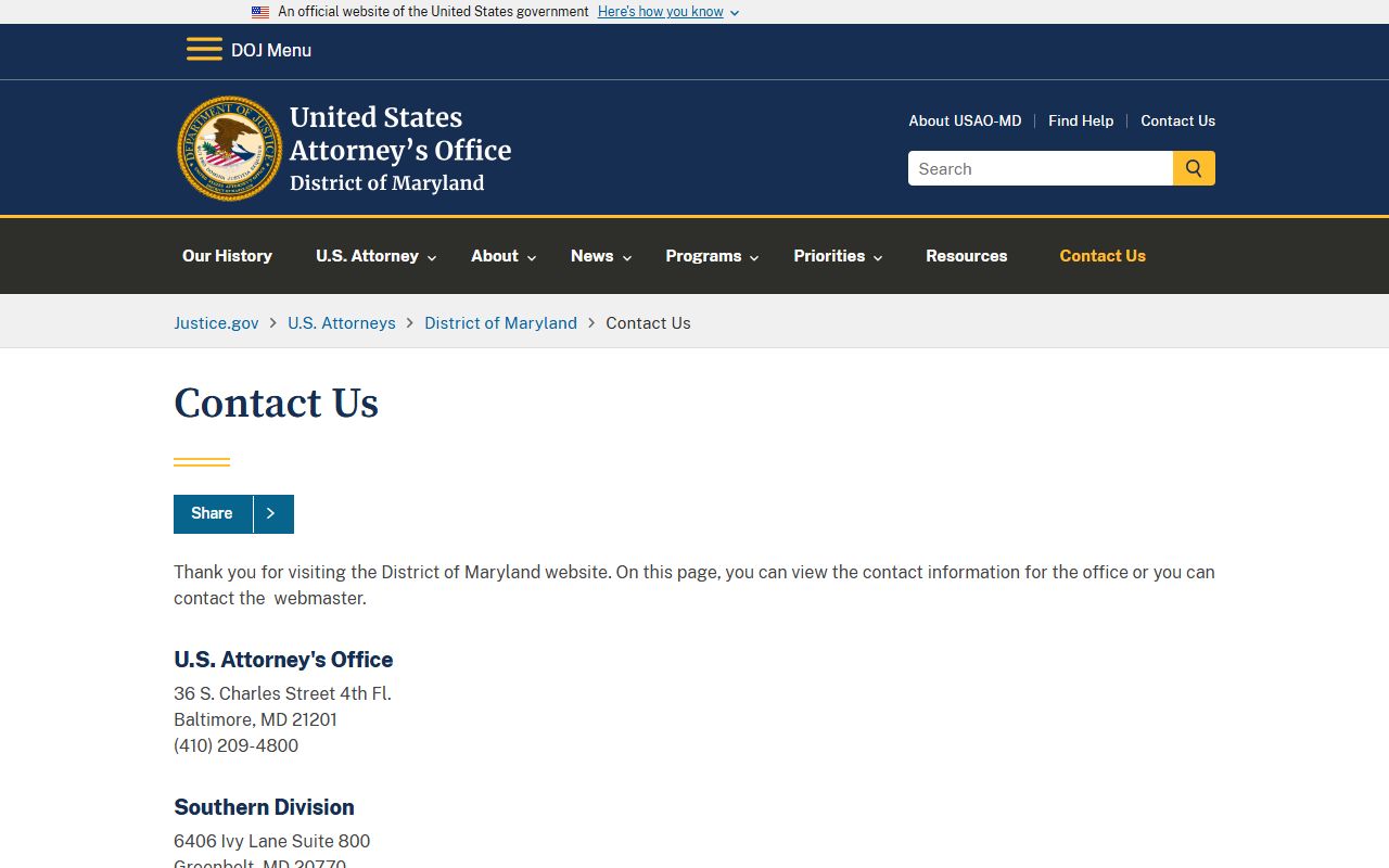 Howard County Circuit Court records appeal and federal contact distinction